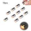 10pcs 1.5 X 1cm Micro Mini LED Lights For Decorating Dollhouses Warm White Light