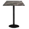 60 X 60 Cm High Table - Rome Model, Royal Marble
