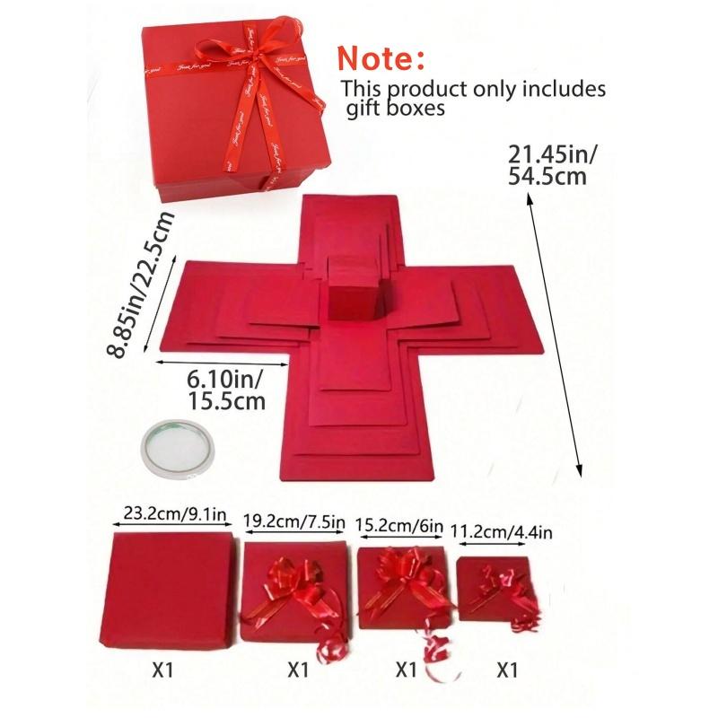 Surprise Explosion Box Handmade Assembled Snack Gift Box for DIY Valentine's Day Birthday Wedding New Year Anniversary Gifts