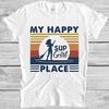 Paddleboard My Happy Place Sup Sexy Girl Top Cool Meme Gift Tee T Shirt M1153