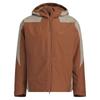 Hooded Zip-Up Long Sleeve Jacket Men Jacket Brown JZ8414