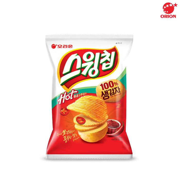 Orion Swing Chips со вкусом жареной пасты чили 124г (5 различных количеств)