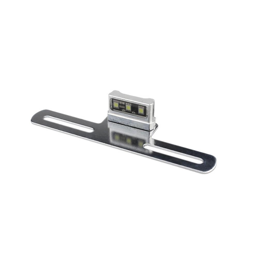 Motorcycle Electric Vehicle Mudguard License Bracket Plate Holder with LED Light Equipment Accessories Brackets