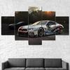 No Framed Canvas 5Pcs GTE Racing Sports Cars Wall Art Posters Pictures Paintings Home Decor for Living Room Decoration