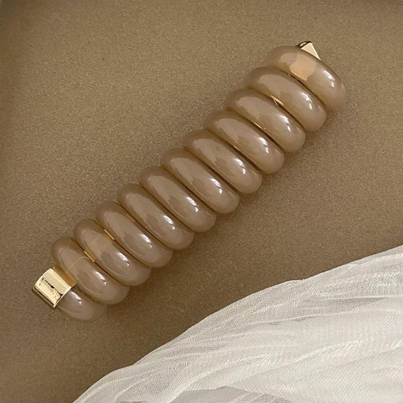 Japanese Style Elastic Hair Tie - Versatile Telephone Cord Ring for Braiding & Ponytails - Women's Hair Accessories