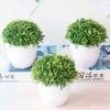 Artificial Plant Realistic Vivid Plastic Green Ball Miniascape for Wedding