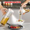 500ml Oil Bottle Practical Seasoning Bottles Ergonomic Design Sprayable Convenient Button-operated Lid Safe 1PC