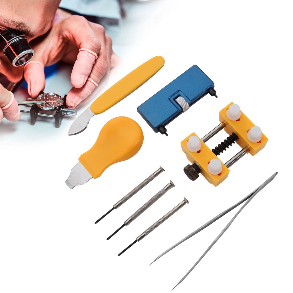 8 шт. Инструмент для снятия задней крышки корпуса часов Инструмент для ремонта часов Инструмент для замены батареи