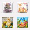 Easter Bunny Decoration Pillowcase Living Room Sofa  Cushion  Car Party Home