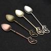 Coffee Spoon Retro Carving Tableware Easy Cleaning Modern Vintage Kitchen Teaspoon Tool