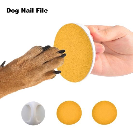 Dog Nail File Kit for Stress-Free Grooming Ergonomic Design Replaceable Matte Paper Pet Nail Trimmer for Cats Dogs