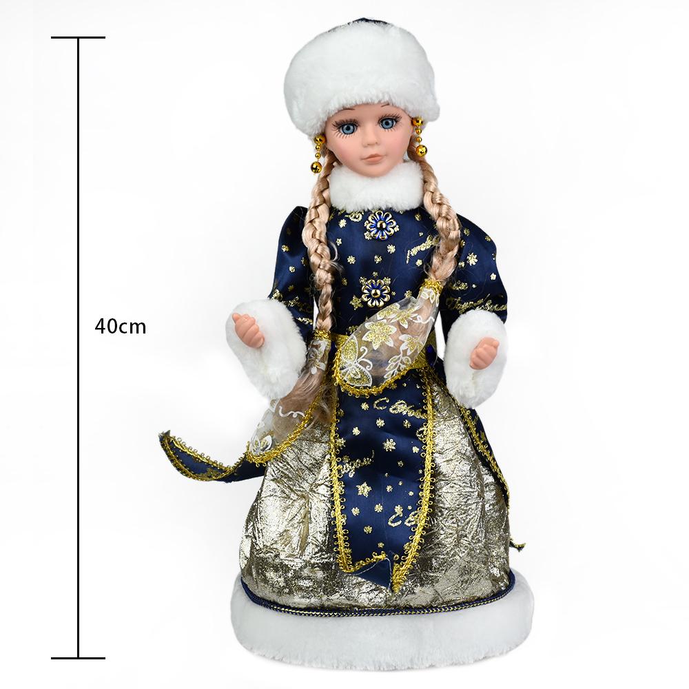 Рождественские электрические куклы Снегурочки для пожилых людей, детские игрушки для пения и танцев, подарок для детей, куклы Санта-Клауса, фигурки, безделушки