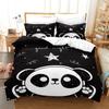 Panda Bear Bedding Sets Animal Duvet Cover Twin Full Single Size and Pillowcase Home Textile 3D Print Bedclothes for Kids Child
