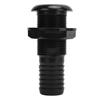 Boat Through Hull Connector 29mm Outlet Smooth Drainage Straight Drain Outlet Fittings Boat Plumbing Fittings Black