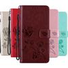 Rose Flower Pattern Leather Wallet Flip Case For Vivo Y33S Y21S Y31 Y72 V21 5G Realme 7 6 8 9 Pro C21 C11 GT Neo2 OPPO A16 A52 A72 A74 A54 Cover