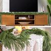 Yousheng Christmas Norfolk Pine Garland Real Touch Winter Artificial Greenery Garland for Mantle Fireplace Table Stair Indoor Outdoor Decor