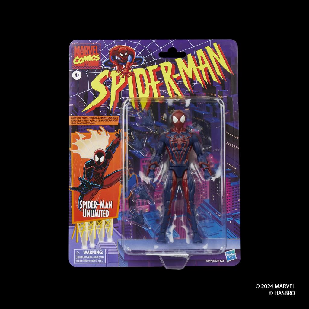 Hasbro MARVEL Marvel Comics Retro Comics Collection 15cm Action Figure G0785 Genuine Product Spider-Man Unlimited,
