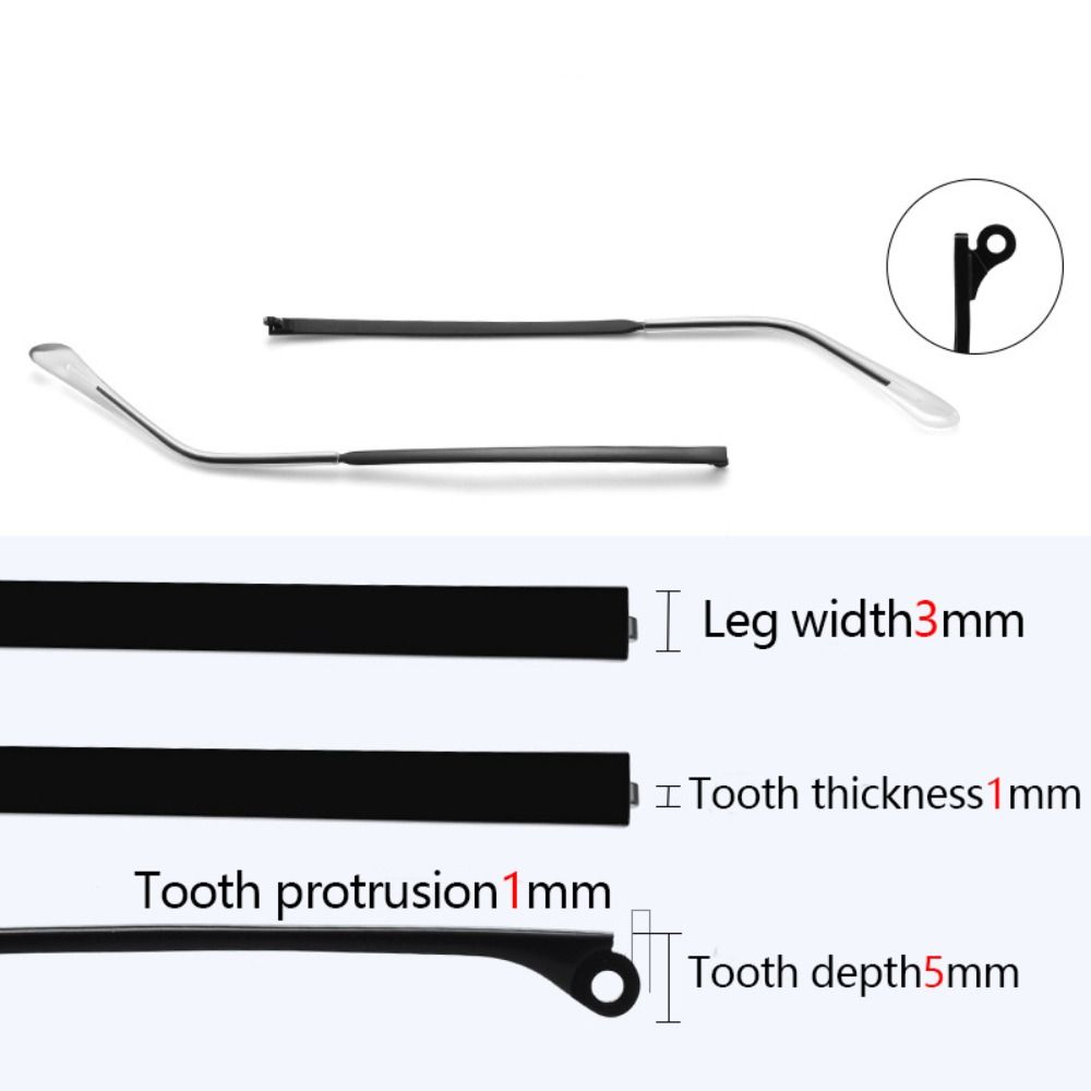 Transparent Foot Cover Glasses Arm Repair Tool Spectacle Frame Eyewear Accessories Eyeglasses