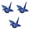 Set of 3 Blue Crane Chopstick Rests X X Chopstick Rests Made In China by Setomonohonpo [6 5.2 3.3 Cm]