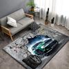 3D Vintage Car Area Rug Large,Carpet Rug for Living Room Bedroom Sofa Decoration,Doormat Kitchen Non-slip Floor Mat Picnic Camp