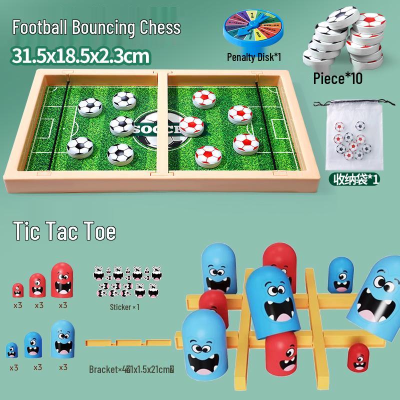 Boys' Tabletop Billiard and Soccer Game Set