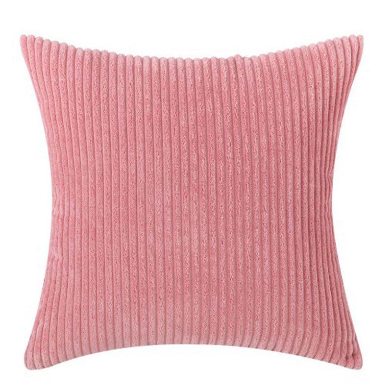 Square Cushion Case Sofa Cover Corduroy Winter Pillow Plush Velvet Home Decor