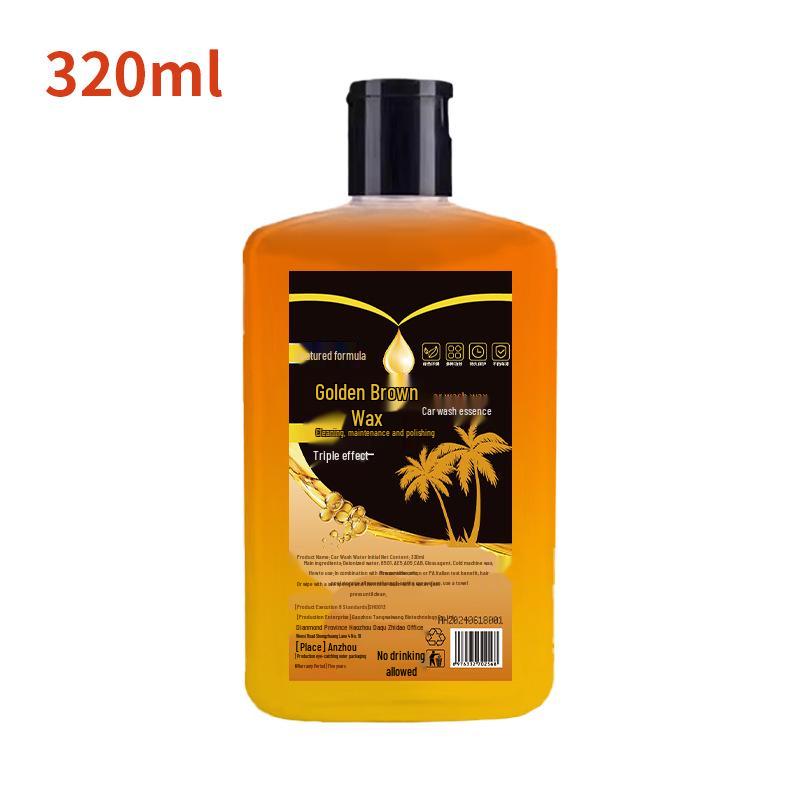 Concentrated Gold Brown Car Wash Foam Cleaner & Decontamination Wax Set