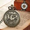 Retro Copper-colored Manual Mechanical Pocket Watch, Gift Pocket Watch for Men and Women