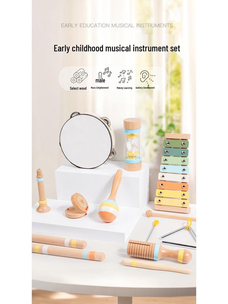 Children's Wooden Orff Instrument Set: Early Education Percussion Music Toy