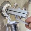 Faucet Damage Valve Extractor Tool – 1/2-3/4 Inch Adjustable Angle, Steel Pipe & Screw Remover, Easy Grip Handle, Plumber's Essential Maintenance Kit
