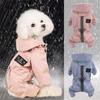 Reflective Dog Raincoat Waterproof Dog Rain Jacket Coat Clothes Small Medium Dogs Hoodies French Bulldog Jumpsuit Raincoats