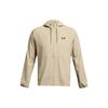 Куртка мужская дышащая с длинным рукавом и принтом логотипа, цвет светло-хаки 1377171-289