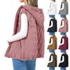 Women's Winter Tank Top Sleeveless Lightweight Stand Collar Zip Solid Quilted Vest