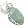 Natural Aquamarine Gemstone 925 Sterling Silver Jewelry Pendant 1.97" b5Y79