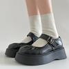 Japanese Brown Retro College Style Small Leather Shoes Women's 2025 Spring New Shallow Mouth Thick Sole Mary Jane JK Single Shoes