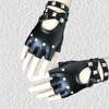 Fingerless Driving Pu Leather Gloves Motor Cool Studs Sexy Rock Punk Gloves