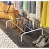 9 Pair Freestanding Shoe Rack Portable Metal Shoe Organizer Compact Storage Solution Bedroom Closet Entryway Modern Home Decor
