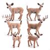 62KD Model Christmas Deer Elk Deer Reindeer Family for Doll Collectible Figurine Action Figures Home Decor