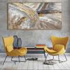 Modern Abstract Golden Canvas Painting Gold Inkjet Posters and Prints Cuadros Wall Art Pictures for Living Room Decor No Frame