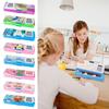 Double Layer Pencil Case Pencil Sharpener Stationery Storage Box  For Boys/Girls