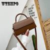 Women's Vintage Single Shoulder Bag Solid Color Casual Messenger Bag Elegant Versatile Handbag
