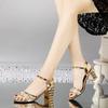 Fashion Buckles With Medium Heels Sandals for Women Korea Summer 2025 Comfortable Luxury Anti Slip Hot Vintage Sale Offers Woman Shoes