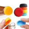 6/12PCS Creative Silicone Beer Bottle Cap Preservative Cover Bottle Cover Vinegar Soy Corktail Lid Wine Savers Bar Accessories
