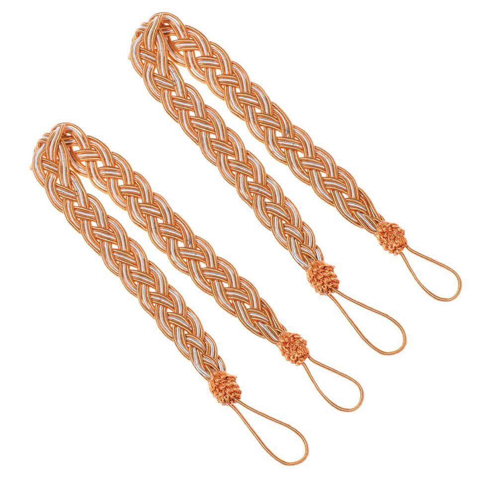 Practical Modern Hold Braided Tiebacks Curtain Holder Rope Satin Voile Strap Tie Backs