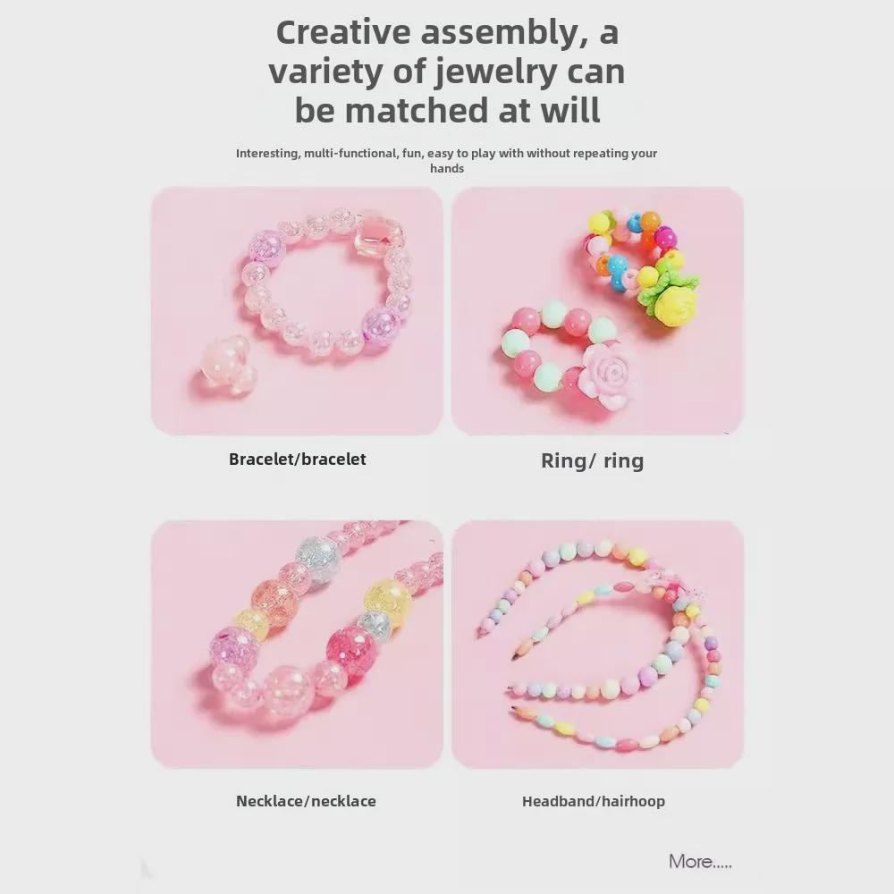 Children's DIY Beaded Bracelet Kit - Educational Handmade Craft for Girls