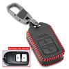 For Honda HR-V Vezel Fit Jazz City Civic Accord Leather Remote Key Case Fob Shell Cover Skin Holder