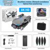 New AE7 Drone 8K HD ESC 3 Cameras Hovering Brushless Motor Obstacle Avoidance Optical Flow Positioning Quadcopter Aerial Photography Toy Gift