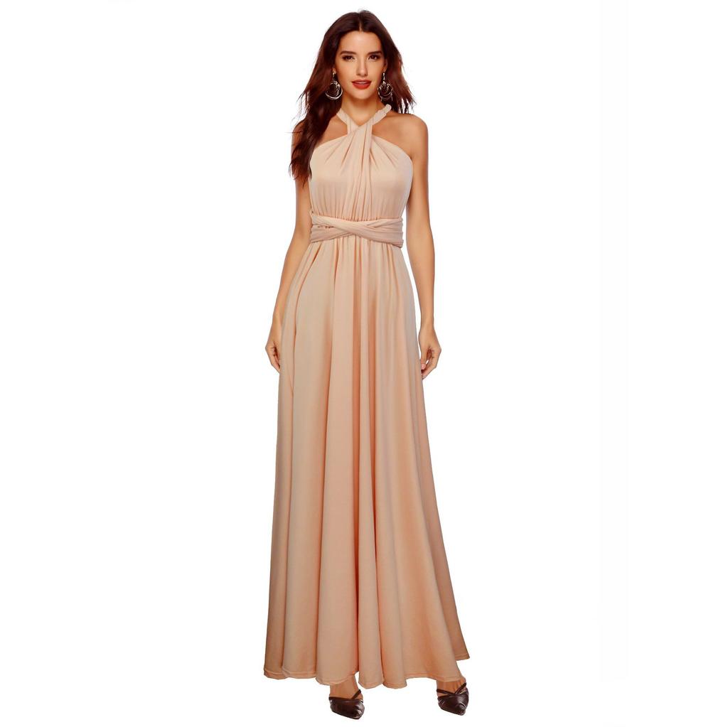 Sexy Women's Fashion Long Dress Beach Bridesmaid Convertible Wrap Party Dress Women