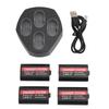 4pcs Game Controller Rechargeable Battery Pack 3600mah Controller Battery Pack with Charger Station