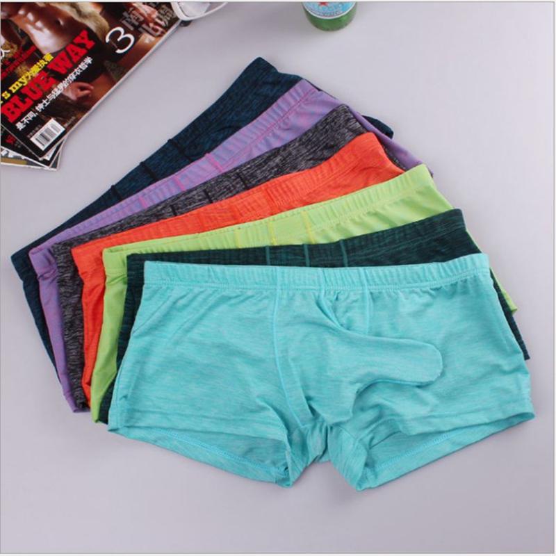 Mens Sexy Bulge Pouch Underpants Elephant Nose Boxer Briefs Underwear Trunks
